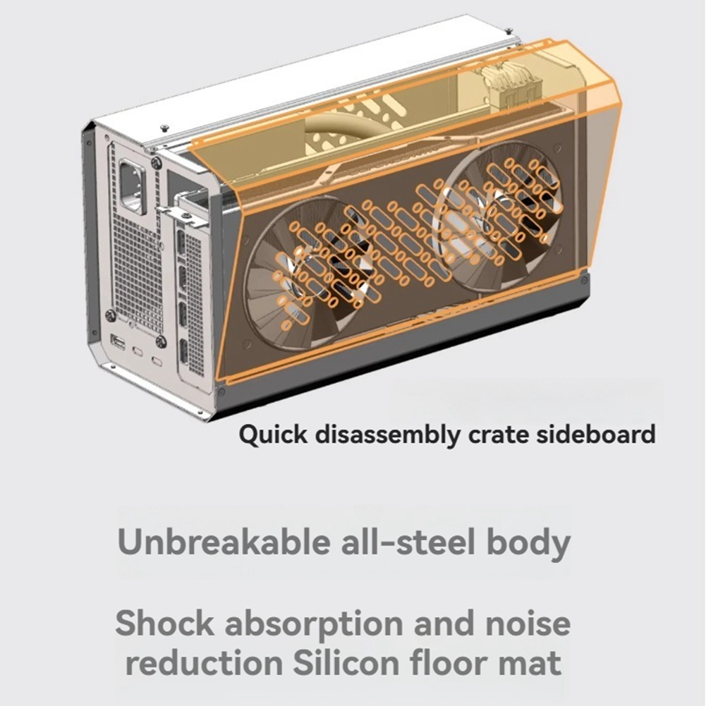 Chassis M05K per TH3P4G3 OCuP4 - External Gpu Dock Pcie 4.0 Oculink recensione e prezzo