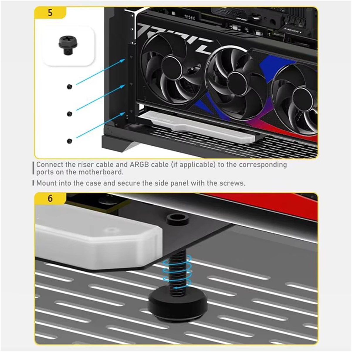 Supporto verticale per GPU con - Pcie 4.0 X16 Riser Cable 90 Degree recensione e prezzo